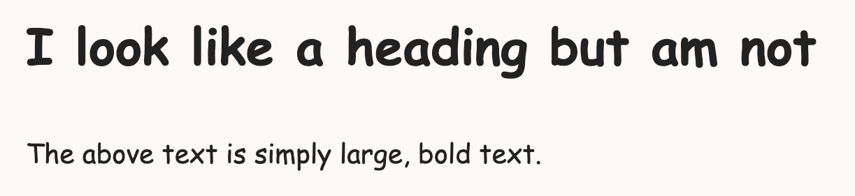 Large, bold text followed by smaller text