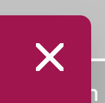 Cross button in the corner of a window